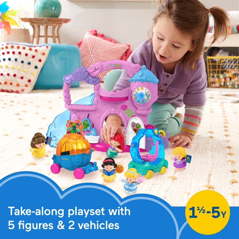 Fisher-Price Little People Disney Princess Playset Play & Go Castle