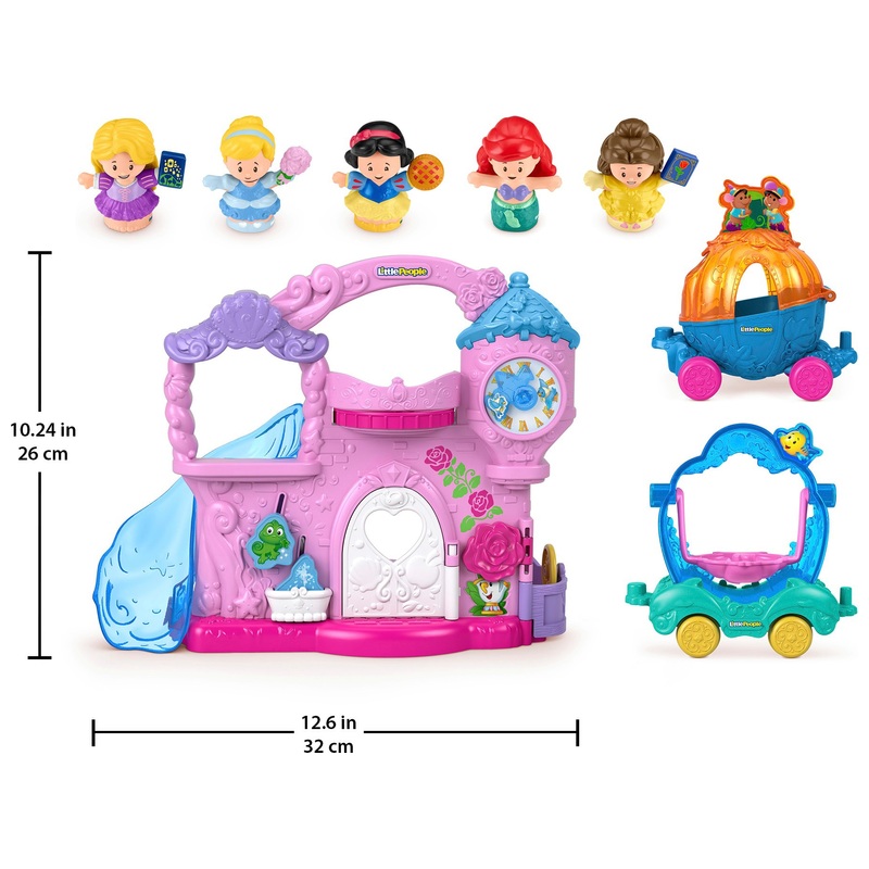 Fisher-Price Little People Disney Princess Playset Play & Go Castle 6 Fisher-Price Little People Disney Princess Playset Play & Go Castle