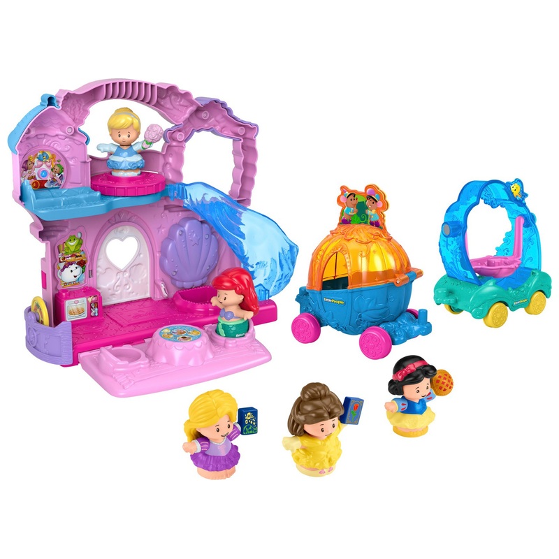 Fisher-Price Little People Disney Princess Playset Play & Go Castle 7 Fisher-Price Little People Disney Princess Playset Play & Go Castle