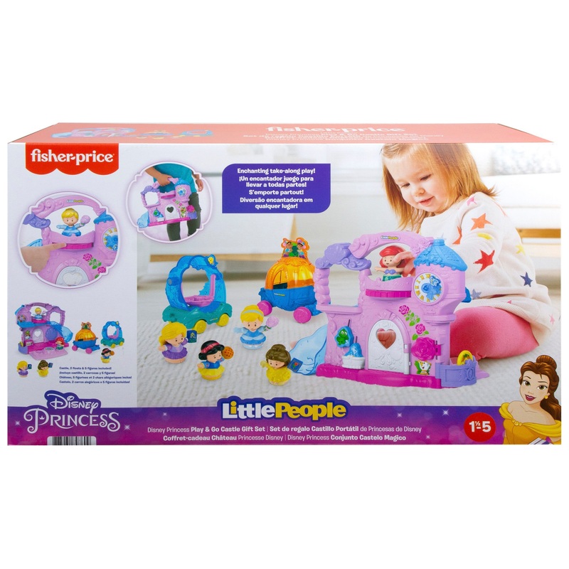 Fisher-Price Little People Disney Princess Playset Play & Go Castle 8 Fisher-Price Little People Disney Princess Playset Play & Go Castle