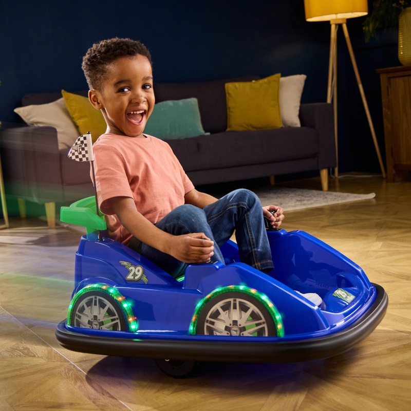 Flybar Racer 6V Bumper Car Blue