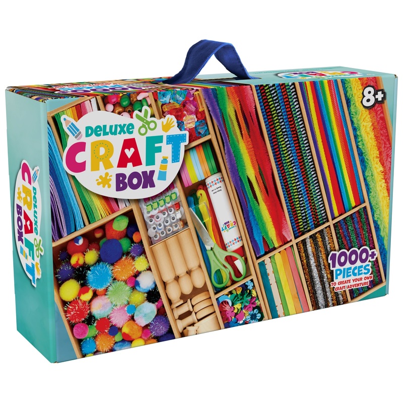 Craft Supplies Deluxe Box 1000+ Pieces 4 Craft Supplies Deluxe Box 1000+ Pieces