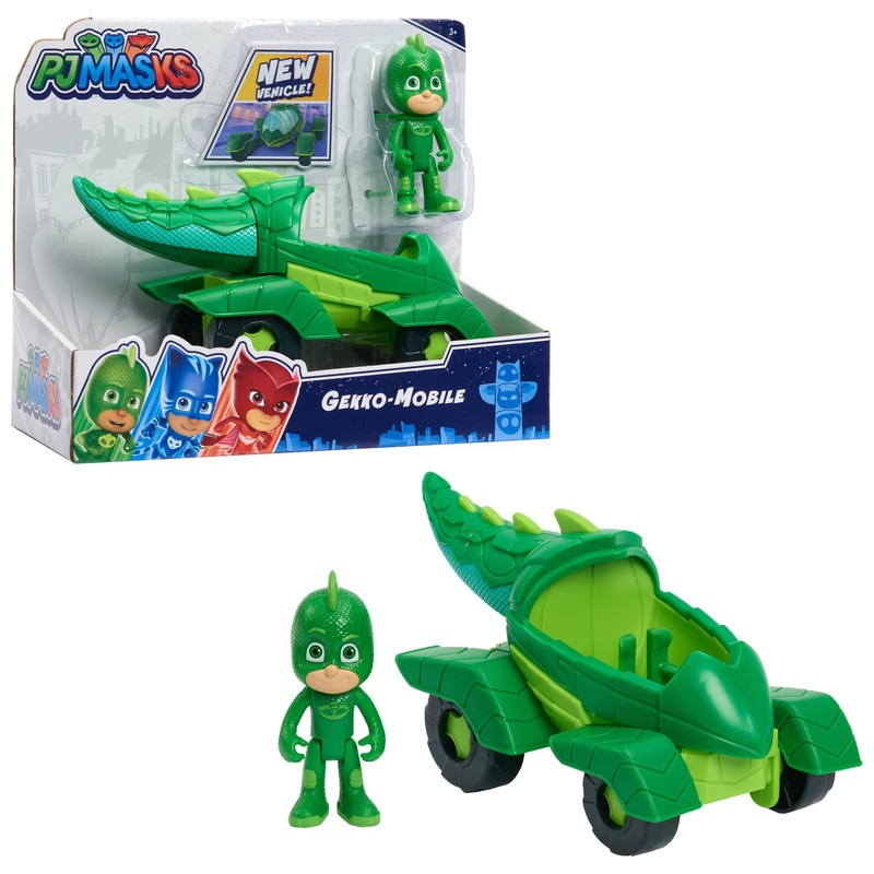 PJ Masks Action Figure Gekko and Gekko Mobile 4 PJ Masks Action Figure Gekko and Gekko Mobile