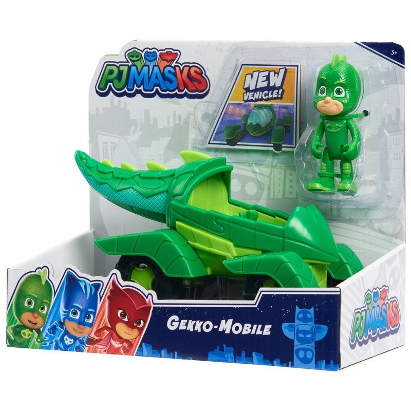 PJ Masks Action Figure Gekko and Gekko Mobile 5 PJ Masks Action Figure Gekko and Gekko Mobile