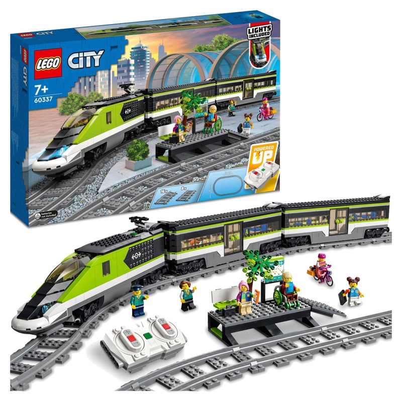 LEGO City 60337 Remote Control Express Passenger Train Set Powered UP