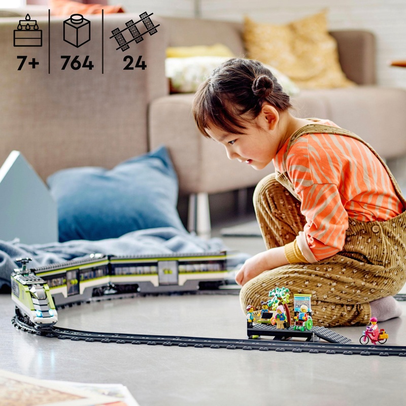 LEGO City 60337 Remote Control Express Passenger Train Set Powered UP