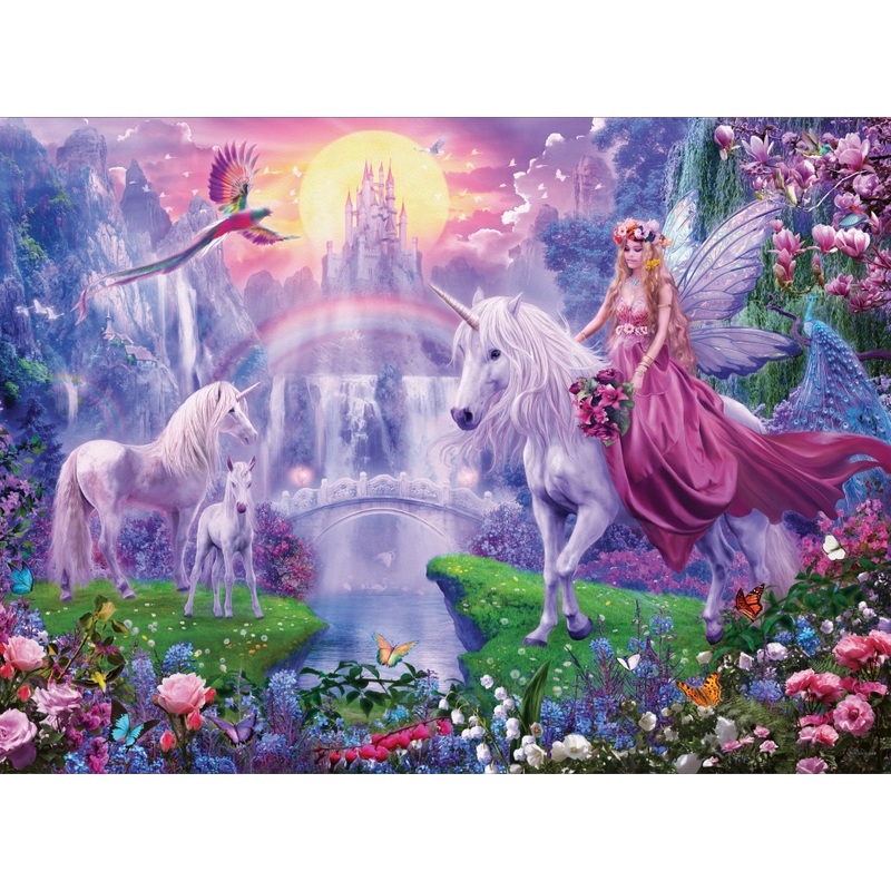 Ravensburger Jigsaw Puzzles Magical Unicorns Bumper Pack 4 x 100 Pieces