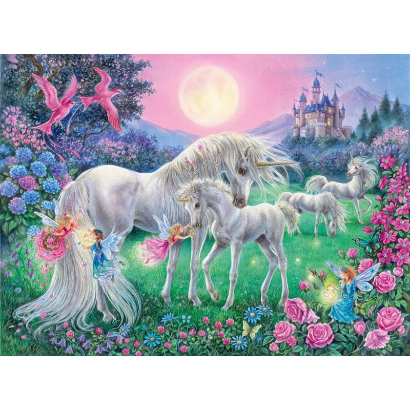 Ravensburger Jigsaw Puzzles Magical Unicorns Bumper Pack 4 x 100 Pieces