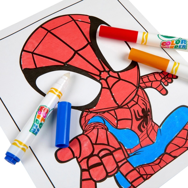 Crayola Color Wonder Spidey and His Amazing Friends Colouring Pages Book