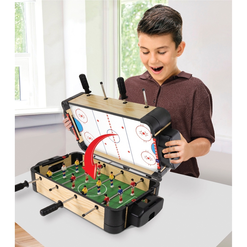2-in-1 Football and Air Hockey Table Top 4 2-in-1 Football and Air Hockey Table Top