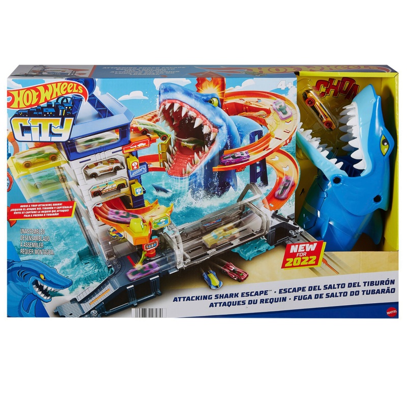 Hot Wheels City Attacking Shark Escape Playset 8 Hot Wheels City Attacking Shark Escape Playset