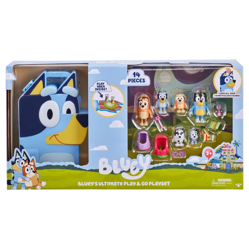 Bluey Playset Ultimate Play and Go Collector Case 8 Bluey Playset Ultimate Play and Go Collector Case