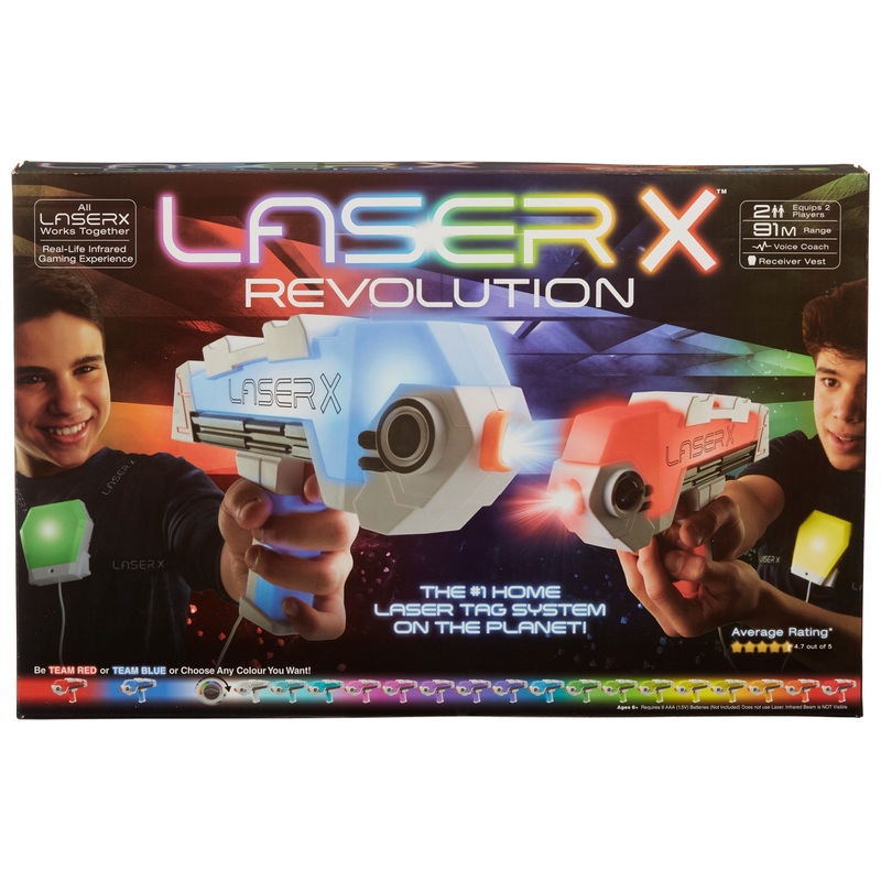 Laser X Revolution Laser Tag Double Blasters 2 Pack 4 Laser X Revolution Laser Tag Double Blasters 2 Pack