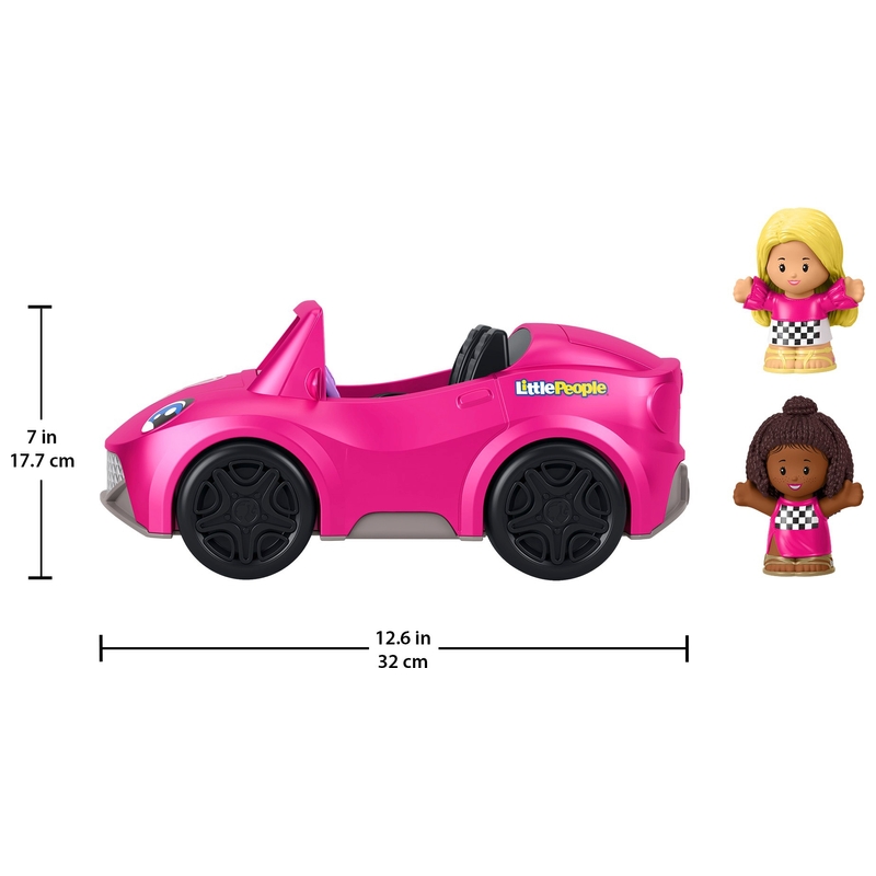 Fisher-Price Little People Barbie Convertible with Figures Set 5 Fisher-Price Little People Barbie Convertible with Figures Set