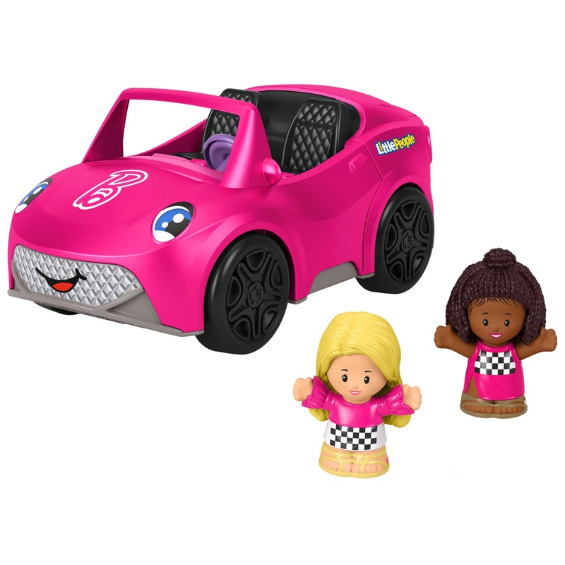 Fisher-Price Little People Barbie Convertible with Figures Set 6 Fisher-Price Little People Barbie Convertible with Figures Set