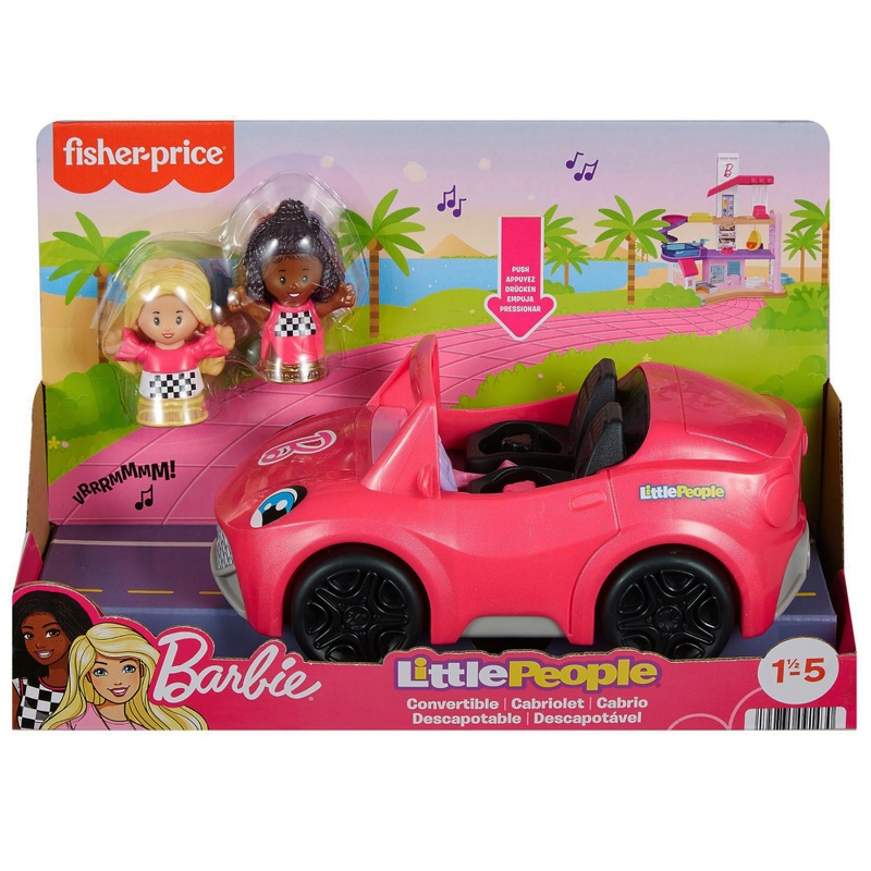 Fisher-Price Little People Barbie Convertible with Figures Set 8 Fisher-Price Little People Barbie Convertible with Figures Set