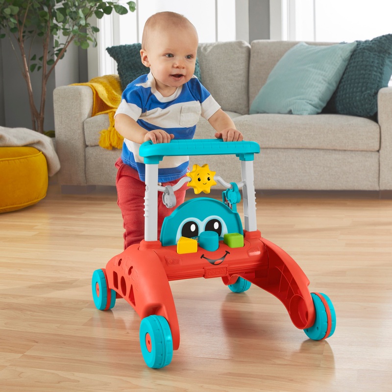 Fisher-Price 2-Sided Steady Speed Baby Walker with Songs and Phrases