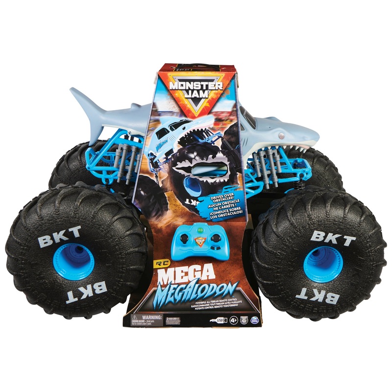Monster Jam 1:6 Remote Control All-Terrain Megalodon Monster Truck 8 Monster Jam 1:6 Remote Control All-Terrain Megalodon Monster Truck
