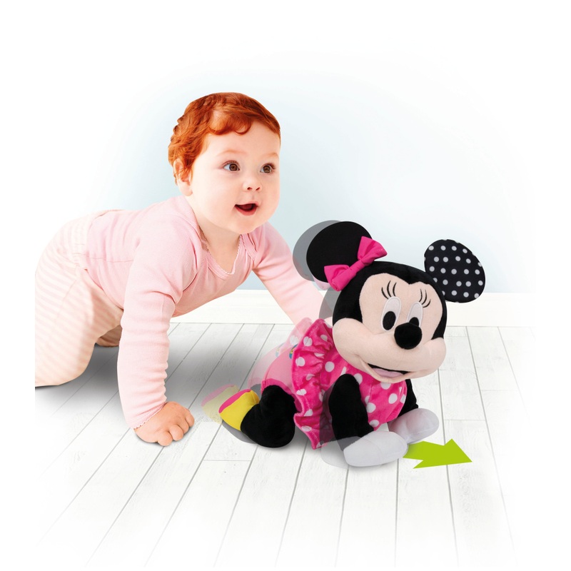 Clementoni Disney Baby Minnie Crawl With Me Plush Toy