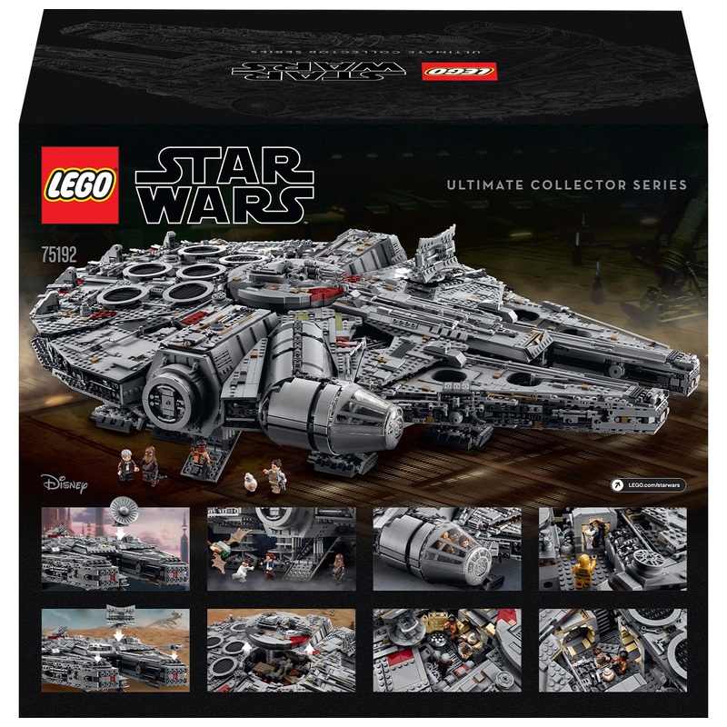 LEGO Star Wars 75192 Ultimate Collector Series Millennium Falcon Set 8 LEGO Star Wars 75192 Ultimate Collector Series Millennium Falcon Set