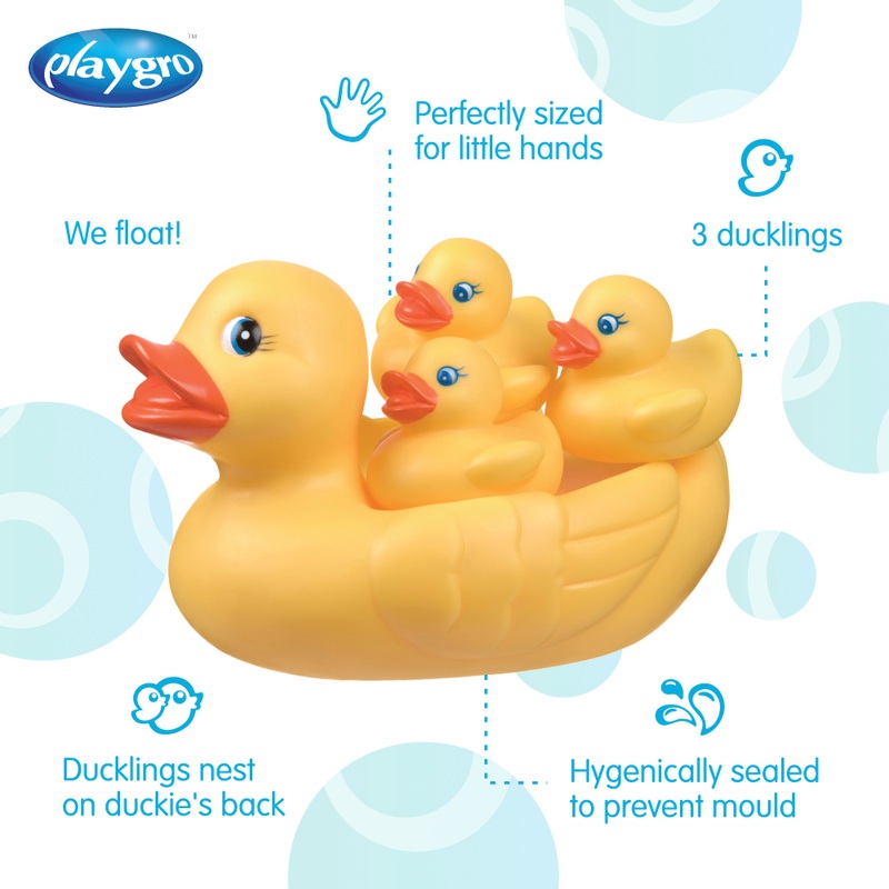 Playgro Bath Duckie Family 4 Pack