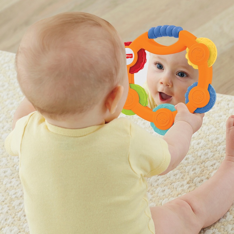 Fisher-Price Tambourine and Maracas Baby Rattle Set 5 Fisher-Price Tambourine and Maracas Baby Rattle Set