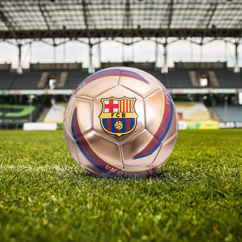 FC Barcelona Size 5 Football Metallic Gold 4 FC Barcelona Size 5 Football Metallic Gold