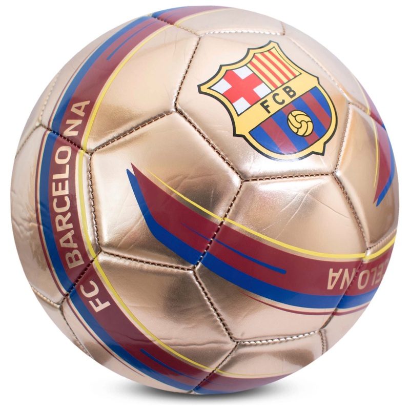 FC Barcelona Size 5 Football Metallic Gold 5 FC Barcelona Size 5 Football Metallic Gold