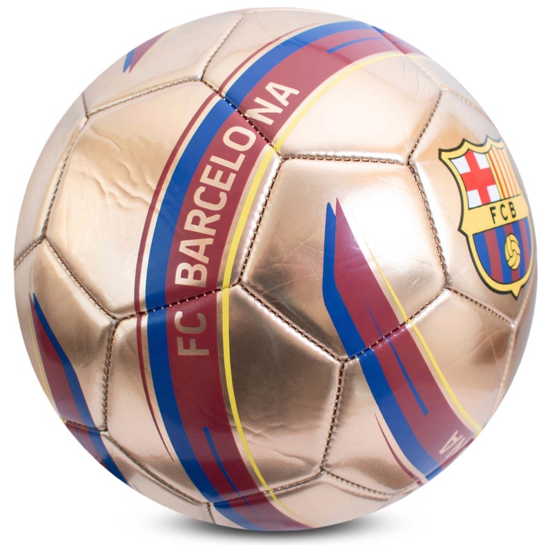 FC Barcelona Size 5 Football Metallic Gold 6 FC Barcelona Size 5 Football Metallic Gold