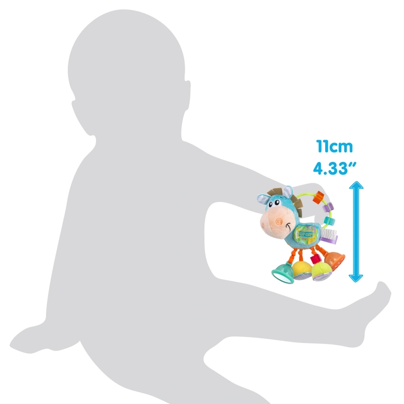 Playgro Clip Clop Activity Rattle Blue 5 Playgro Clip Clop Activity Rattle Blue