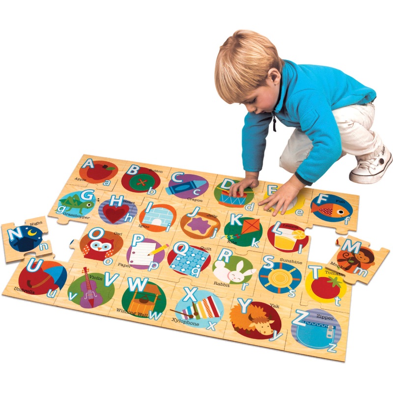 Wooden Alphabet Floor Puzzle