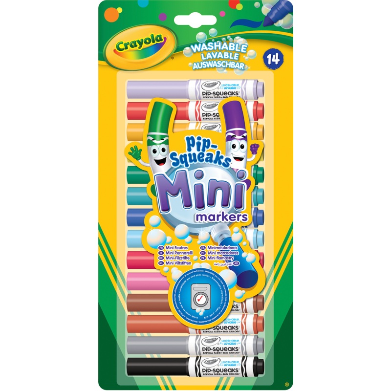 Crayola Markers Pip Squeaks Mini Washable 14 Pack