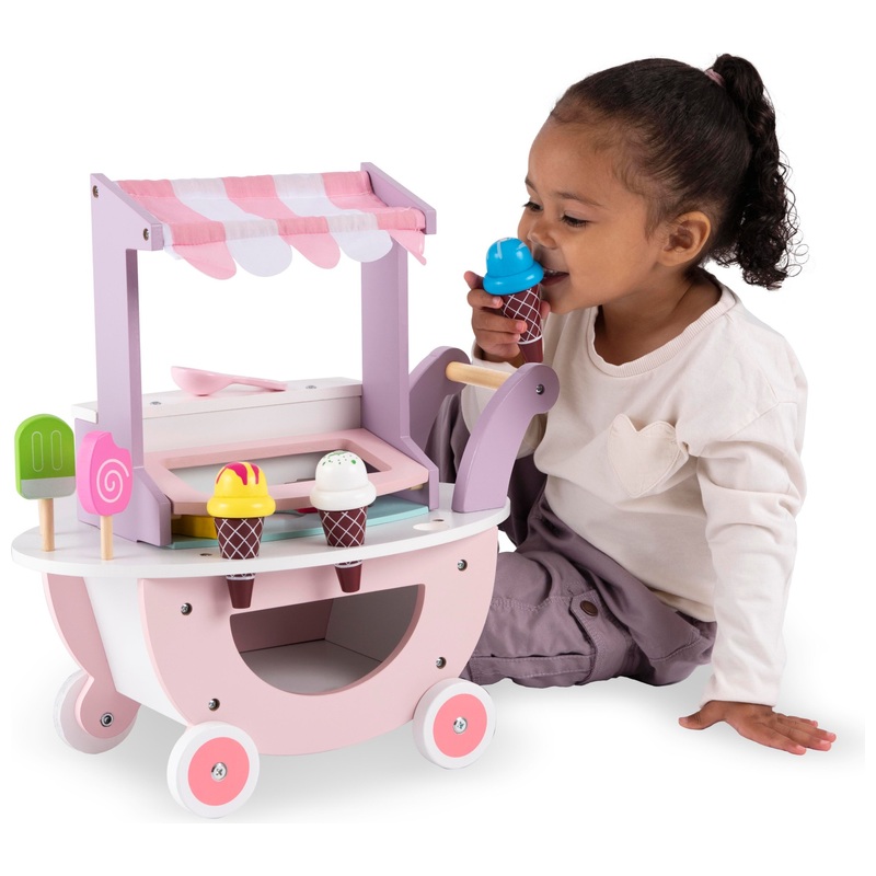 Squirrel Play Wooden Ice Cream Trolley