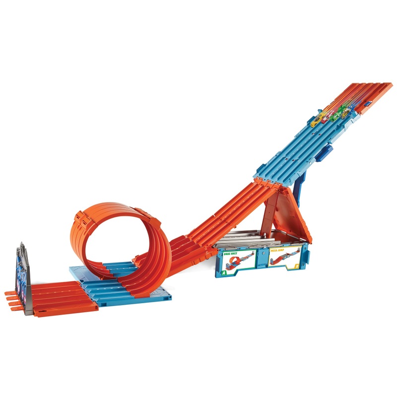 Hot Wheels Track Builder Race Crate with 2 Die-Cast Cars 2 Hot Wheels Track Builder Race Crate with 2 Die-Cast Cars