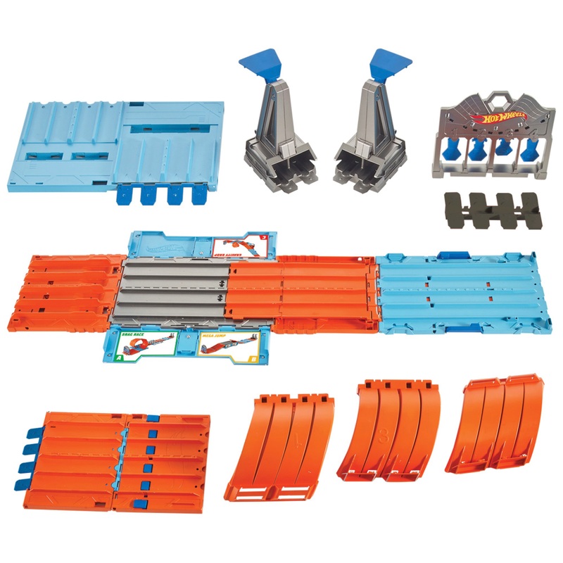 Hot Wheels Track Builder Race Crate with 2 Die-Cast Cars 6 Hot Wheels Track Builder Race Crate with 2 Die-Cast Cars