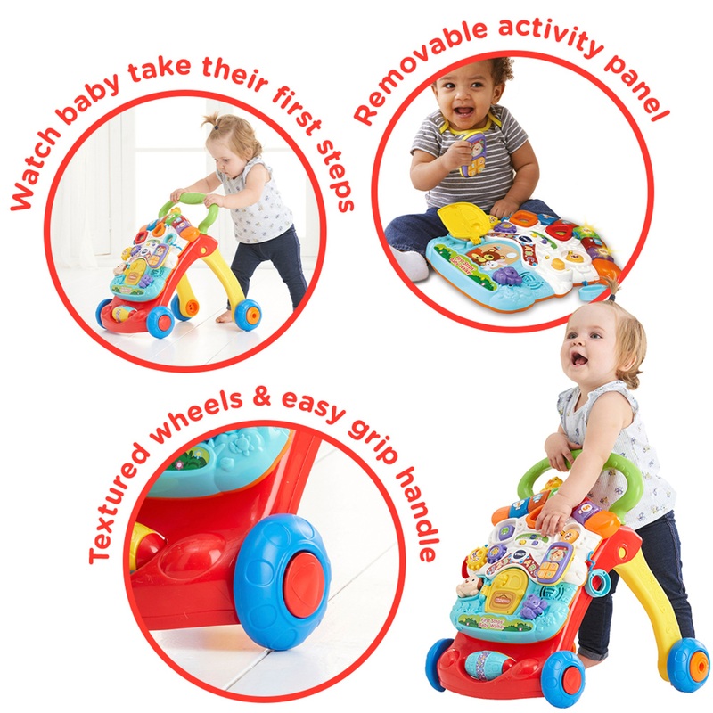 VTech Baby First Steps Baby Walker Red 7 VTech Baby First Steps Baby Walker Red