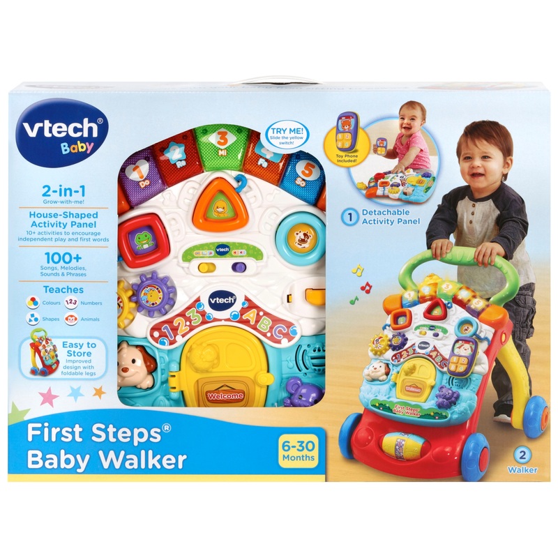 VTech Baby First Steps Baby Walker Red 8 VTech Baby First Steps Baby Walker Red