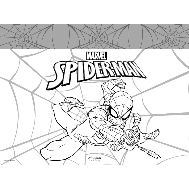 Marvel Spider-Man Colouring Pages and Stickers Pad Assortment 2 Marvel Spider-Man Colouring Pages and Stickers Pad Assortment