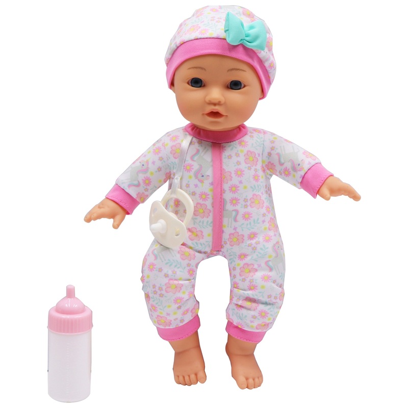 Baby Doll Maggie with Bottle and Dummy Assortment 24cm 2 Baby Doll Maggie with Bottle and Dummy Assortment 24cm