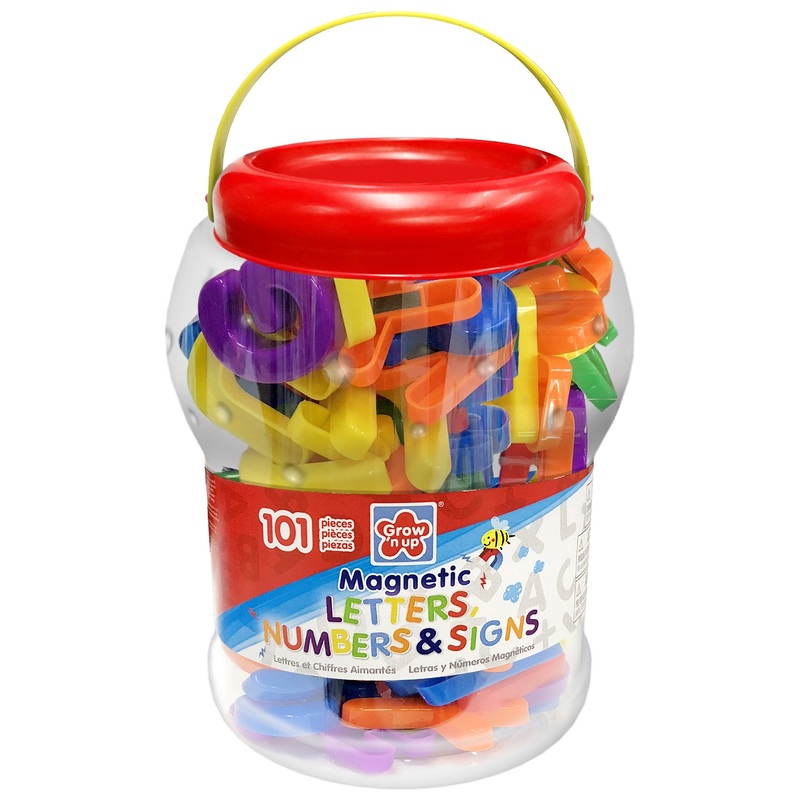 Grow'n Up Magnetic Letters, Numbers and Signs 101 Piece Set
