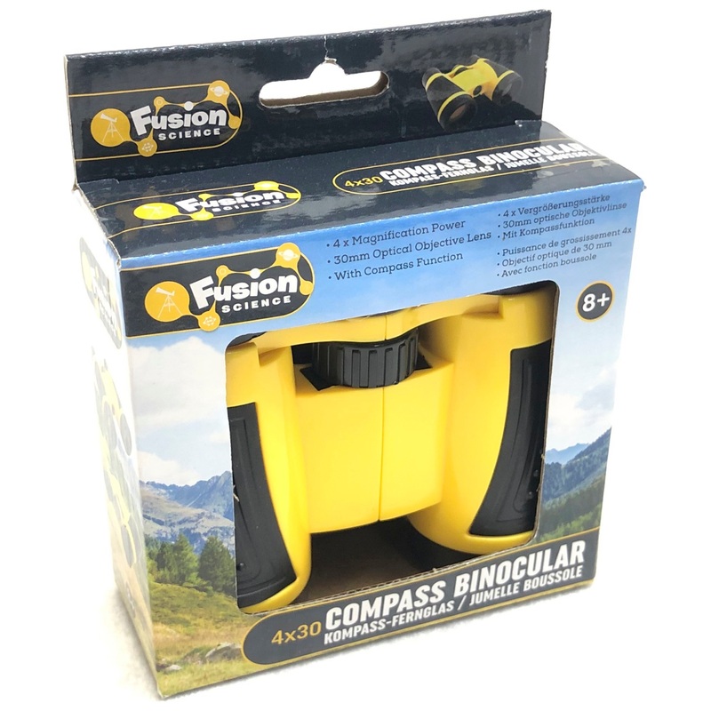 Fusion Science Compass Binoculars 4 x 30 Yellow
