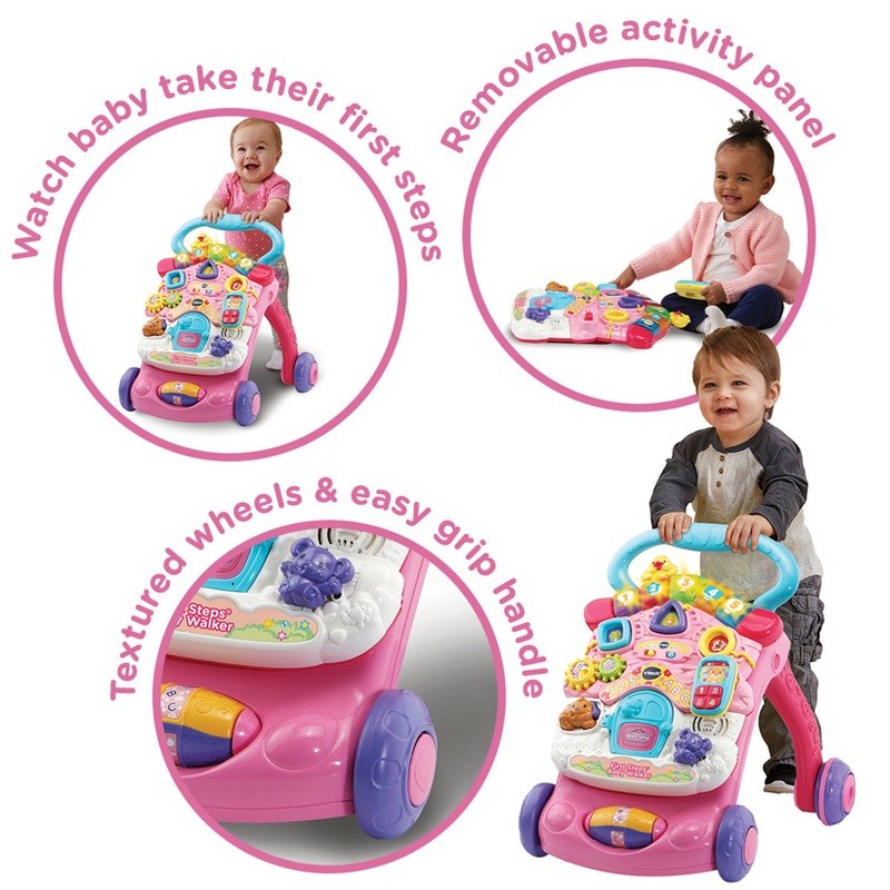 VTech Baby First Steps Baby Walker Pink