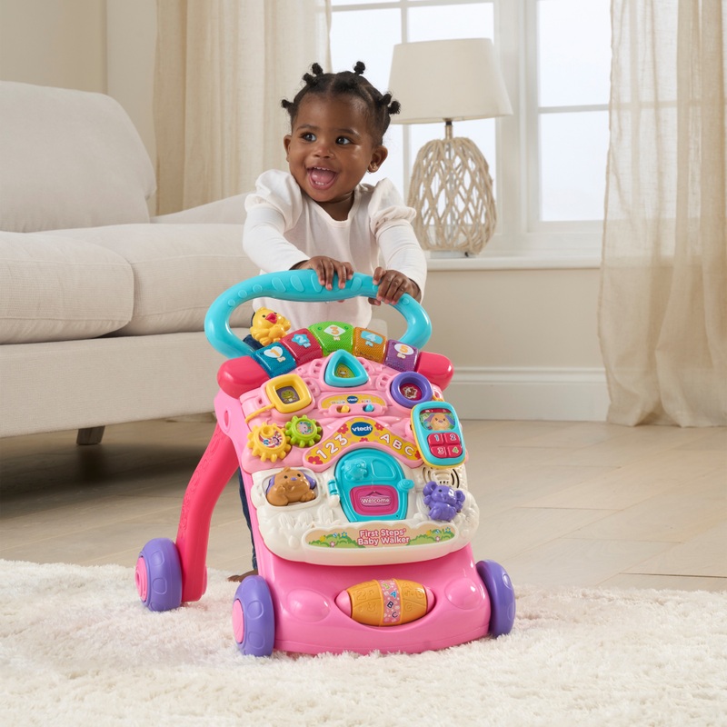 VTech Baby First Steps Baby Walker Pink 5 VTech Baby First Steps Baby Walker Pink