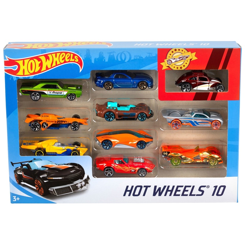 Hot Wheels 1:64 Die-Cast Cars 10 Pack Assortment
