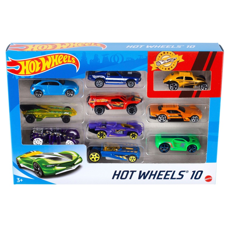Hot Wheels 1:64 Die-Cast Cars 10 Pack Assortment