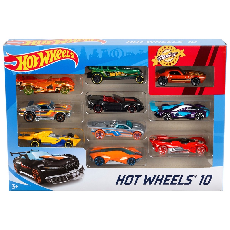 Hot Wheels 1:64 Die-Cast Cars 10 Pack Assortment
