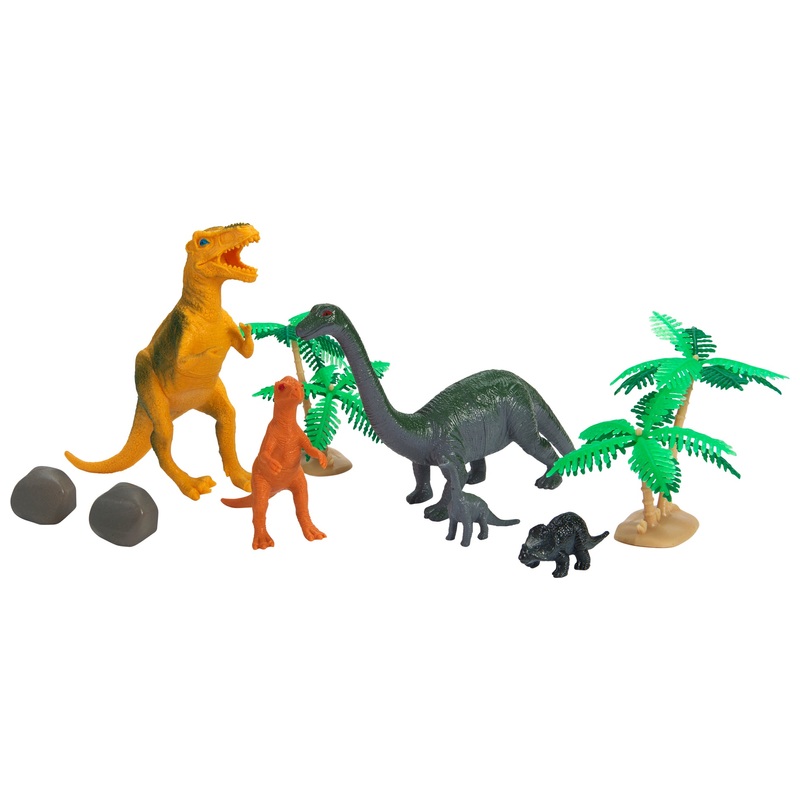 Dinosaur Figures and Accessories Set 60 Piece
