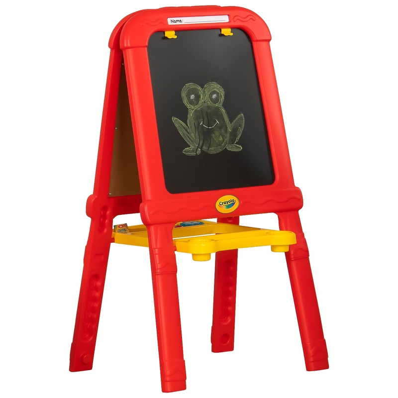 Crayola Easel 2-in-1 Chalkboard and Magnetic Whiteboard 85+ Piece Set 3 Crayola Easel 2-in-1 Chalkboard and Magnetic Whiteboard 85+ Piece Set