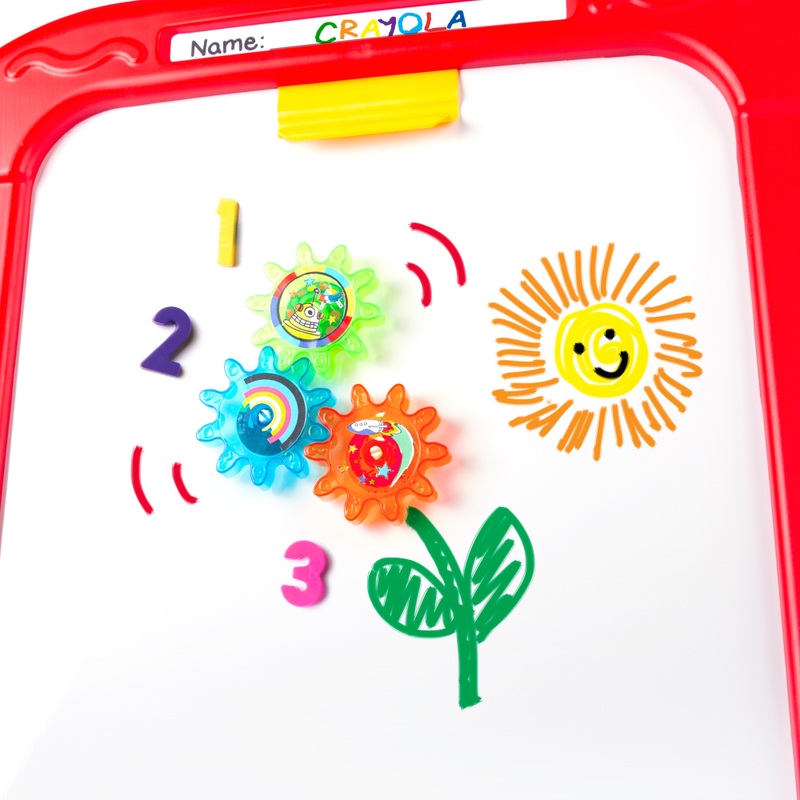 Crayola Easel 2-in-1 Chalkboard and Magnetic Whiteboard 85+ Piece Set 5 Crayola Easel 2-in-1 Chalkboard and Magnetic Whiteboard 85+ Piece Set