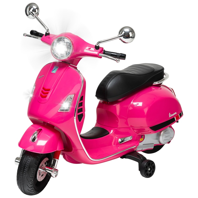Vespa GTS Super Scooter 6V Electric Ride On Pink